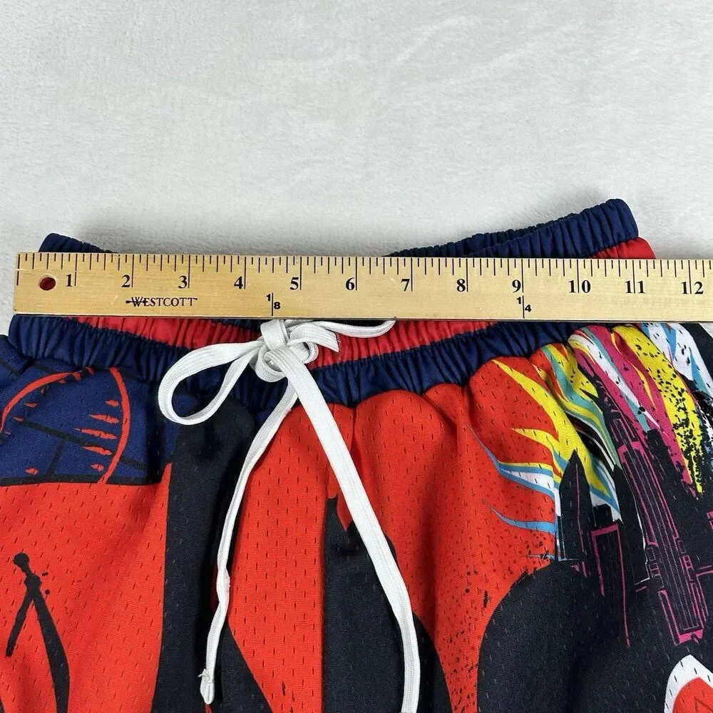 Project X SVNS Spider Man Basketball Shorts Mens Medium Mesh Zip